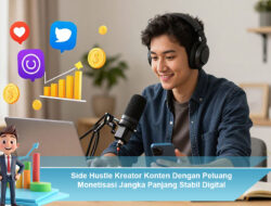 Side Hustle Kreator Konten Dengan Peluang Monetisasi Jangka Panjang Stabil Digital